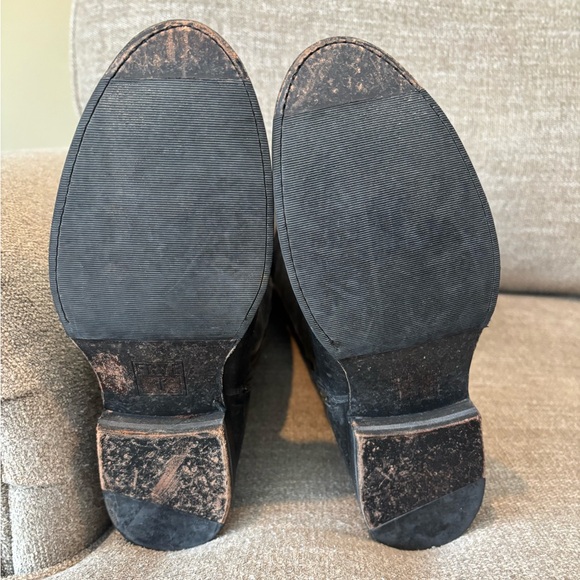✨FRYE Jamie Ring Tall Western Boots Stonewashed Distressed Black Women’s NWT - Picture 7 of 14